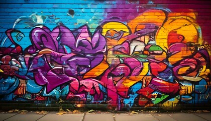 graffiti artwork on an urban street wall 