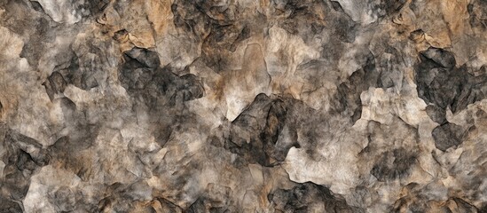 Abstract textured rock wall background featuring earthy tones of brown, gray, and cream for versatile design applications.