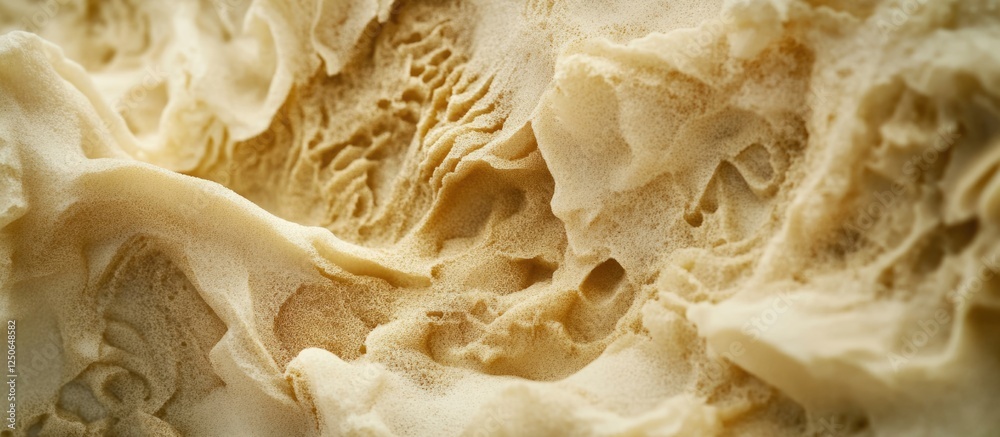 Aufkleber Abstract macro texture of natural sand formations creating intricate patterns in a soft earth tone palette.