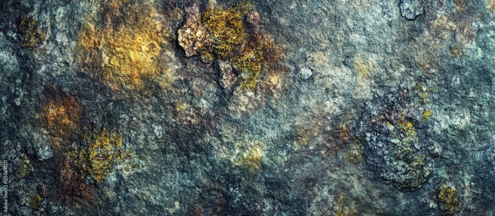 Aufkleber Textured rock stone surface with unique patterns and earthy tones suitable for backgrounds or natural design elements.