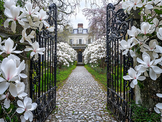  magnolia elegance in charleston courtyard