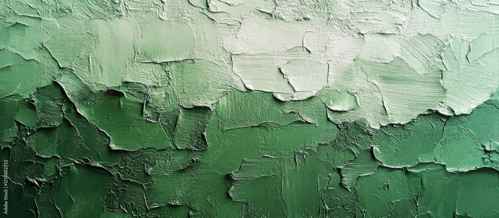 Aufkleber textured abstract green wall surface with layered paint creating a visually appealing gradient effec