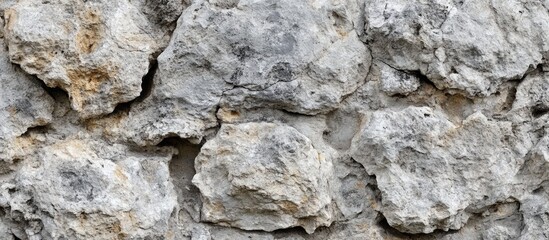 Fototapeta premium Textured Gray Rock Wall Background Ideal for Nature and Construction Themes