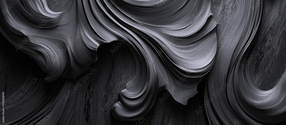 Poster elegant gray and black abstract texture with smooth flowing lines for modern design backgrounds and 