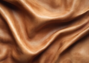 Wrinkled Caramel Leather Texture