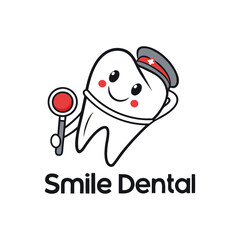 Obraz premium Dental Clinic Logo – Tooth, smile, or dental tools. 