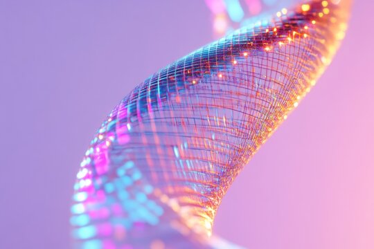 Futuristic Math Art Luminous Equation Spiral Staircase for World Maths Day Innovative STEM Decor and Spring Festival Artistry