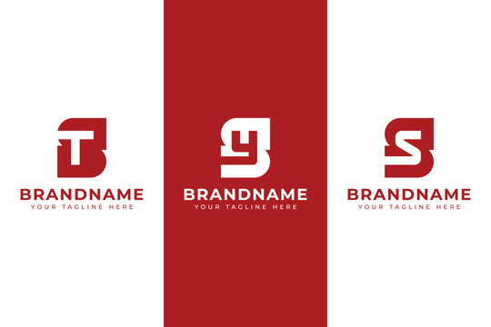 Letters ST SY SZ Monogram Logo, for TS ST YS SY ZS SZ initials