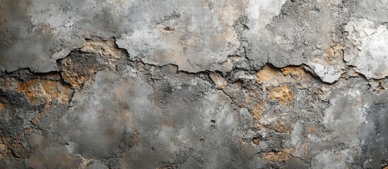 Textured grey cement floor background with visible cracks and weathered details showcasing an industrial aesthetic.