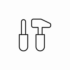 Repair tools service icon vector sign