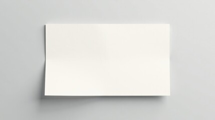 Blank Paper Leaflet Mockup on a Neutral Background, Ideal for Design Presentations and Branding Applications