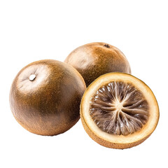 Monk Fruit - Natural Sweetener with Health Benefits Isolated on Transparent Background. Ai generated 