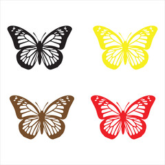 Obraz premium set of butterflies