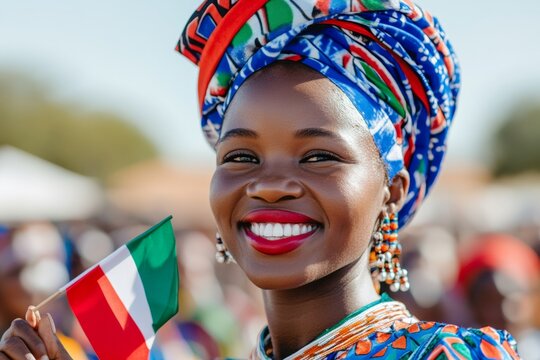 Contemporary Cultural Festivity Vibrant Herero Dress Textiles at Namibia Independence Day - Celebrating Diversity and Seasonal Fashion in Event Planning and Cultural Marketing