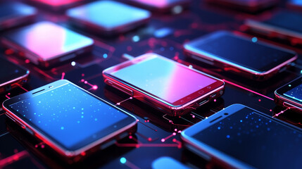 Set of mobile phones for communication design or global concepts - also as emblem or logo template. Jpeg version also available in gallery