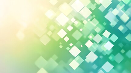Obraz premium Abstract Green and White Diamond Shapes Background