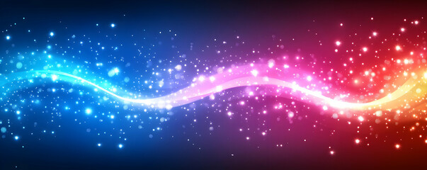 Cosmic wave energy flow, vibrant background