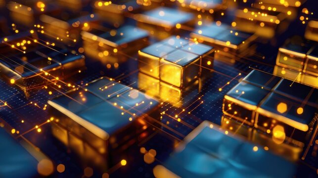Enciphering and tokenization process of gold bars in blockchain technology - Powered by Adobe