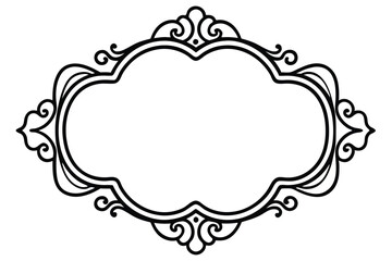 frame with floral ornament