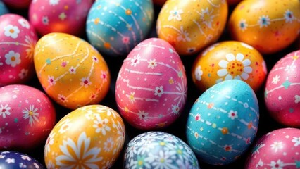 Fototapeta premium colorful easter eggs