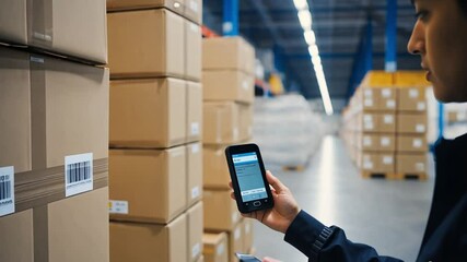 Barcode scan verification of steel shipment details at warehouse