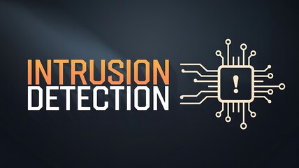cybersecurity concept of INTRUSION DETECTION, Network security, Cyber threat, Digital protection, Cyber attack prevention, Security warning