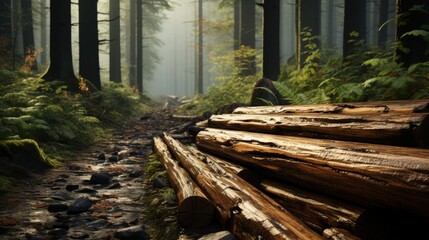 High-Resolution 8K Timber Wood Surface with Natural Grain and Details