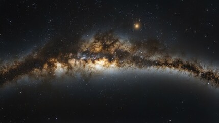 Fototapeta premium expansive view of the Milky Way stretching across the night sky with infinite stars