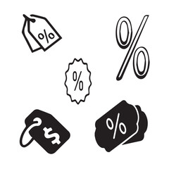 tag, badge, sale, design, sticker, discount, price vector design icon symbol set 