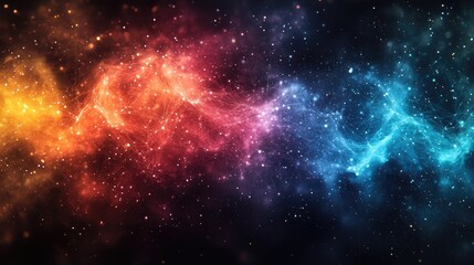 Naklejka premium A complex network of interconnected nodes and lines, forming a three-dimensional structure.