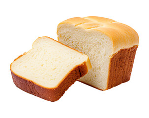 Sliced loaf of white bread