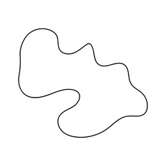 abstract blobs outline for background
