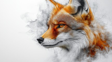 Fototapeta premium Golden jackal displaying aggression while foraging in its natural habitat at dusk