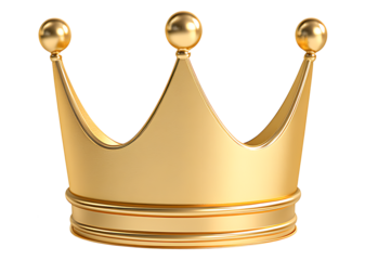 Golden crown, royal symbol, success, victory