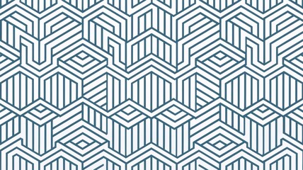 abstract geometric seamless pattern unique line art design