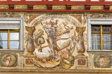 Frescoes Depicting Famous People The