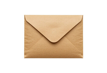 A classic brown envelope on a black background, perfect for representing mail, communication, or delivery services. Transparent background