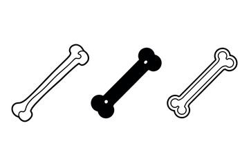 bones, bones joint icon set