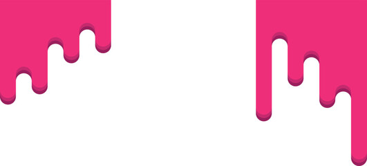 red paint and drops of blood, dripping paint on the wall, thick paint