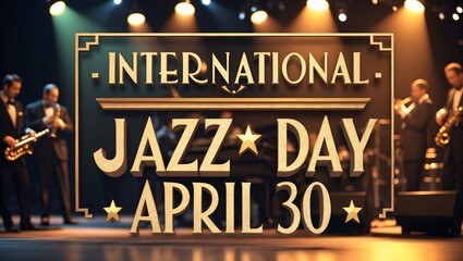 Celebration of International Jazz Day highlighting musicians and instruments in a vibrant concert atmosphere on April 30