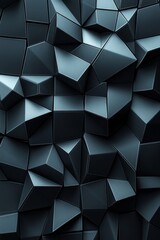 Obraz premium Abstract 3D Geometric Digital Background, Generative AI