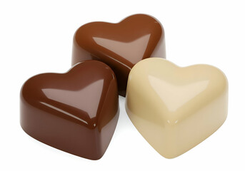 Heart Shaped Chocolates Dark Milk White Sweet Treats