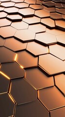 Stunning Geometric Hexagon Pattern Design: A Futuristic Abstract Artpiece