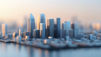 Fototapeta premium Smart city development renewable energy and urban integration