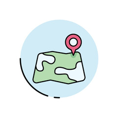 Map vector icon