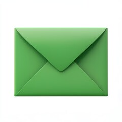 green envelope isolated on white