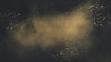 Stunning Gold Spatter Art on a Dark Background.  A modern abstract design using gold spray paint on a black backdrop.  A unique and captivating visual experience.