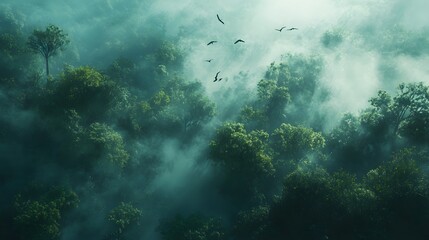 Fototapeta premium Dramatic sky scene, swirling dark clouds with hints of light, evokes a sense of mystery and anticipation, perfect for text overlay.