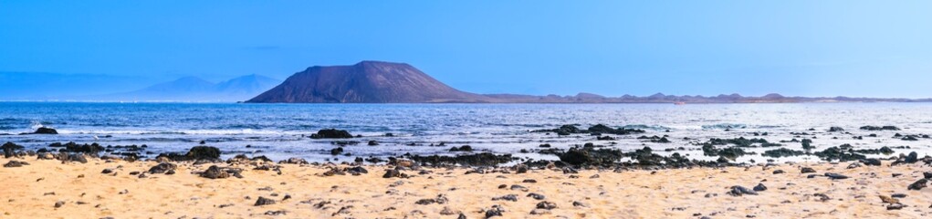 Lobos Island as seen from Corralejo Beach