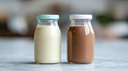 A side-by-side comparison of dairy and non-dairy infant formula.